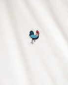 Défier oversize T-Shirt with Rooster Patch in off-white