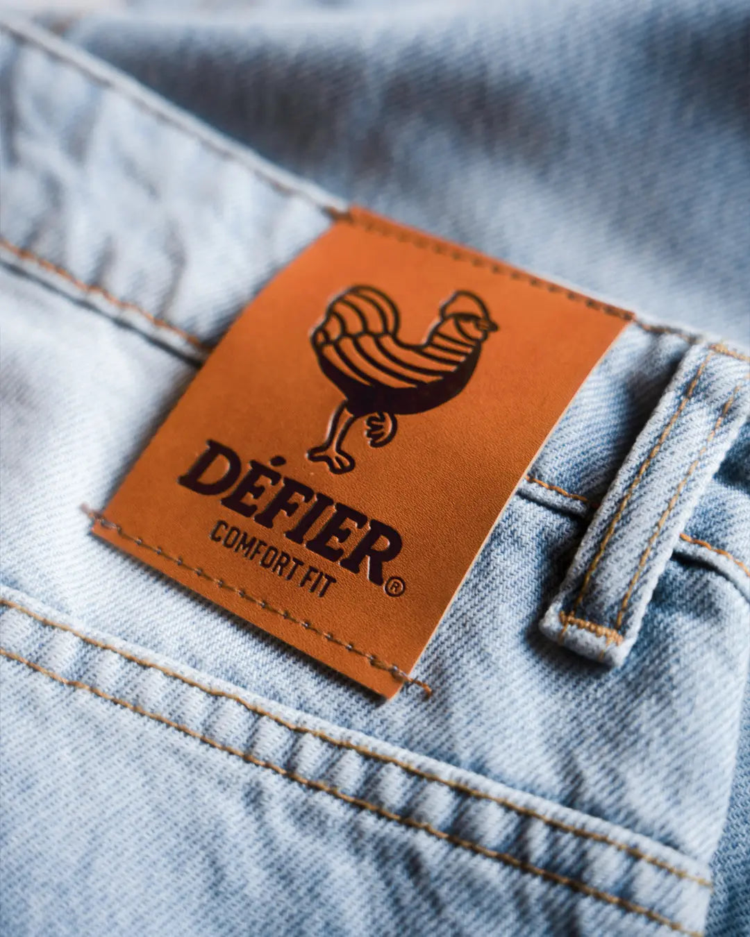 Défier Clothing Comfort Denim Pants Karottenschnitt Karottenhose Stone Washed Jeans