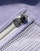 Défier Heritage Crew Neck Sweatshirt with Rooster Patch and Mesh Pocket in purple