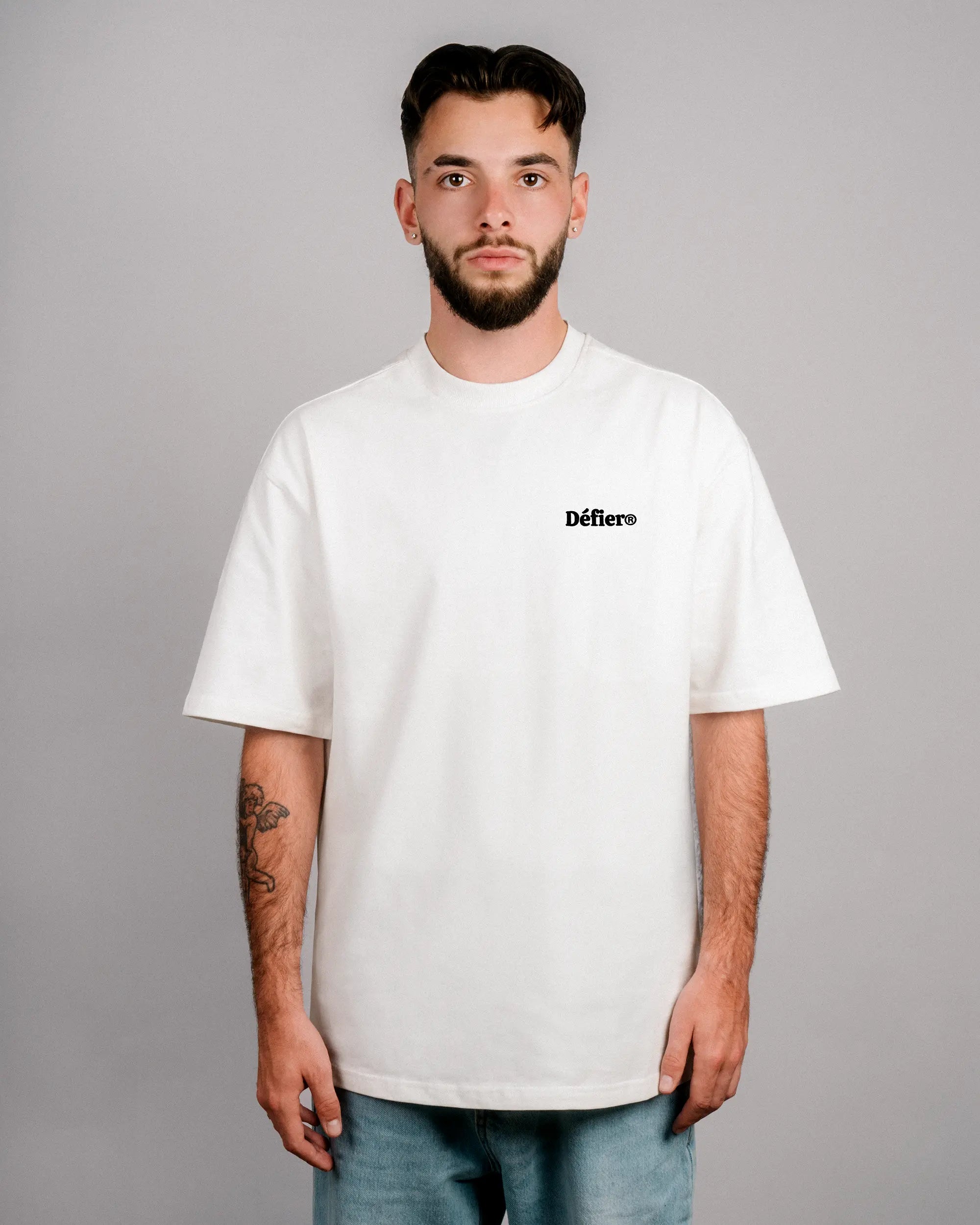 Défier oversize T-Shirt off-white