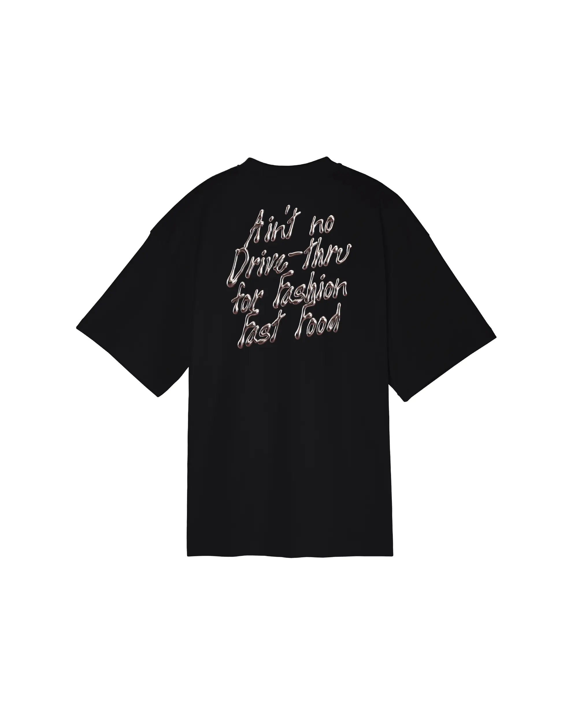Défier Drive-thru oversize T-Shirt black Backprint