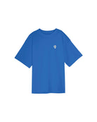 Blue oversize T-Shirt by Défier with Rooster Patch and soft cotton with Peach skin effect