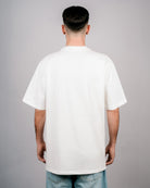 oversize T-Shirt by Défier with Rooster Patch and soft cotton with Peach skin effect off-white