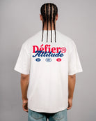 Défier Attitude oversize T-Shirt off-white Backprint