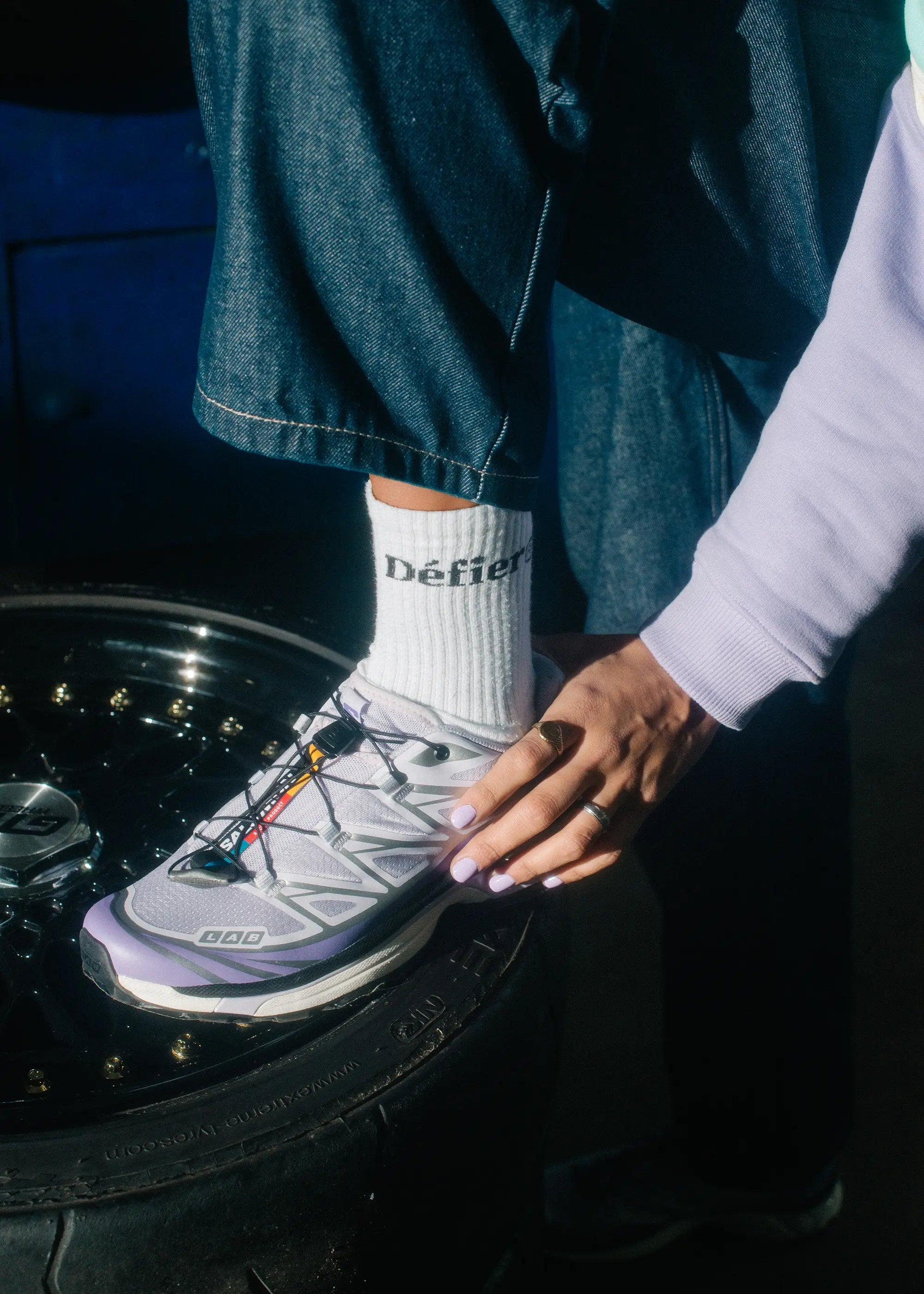 Défier Trademark Socken weiss 