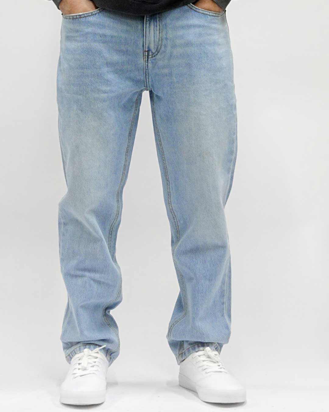 Défier Clothing Comfort Denim Pants Karottenschnitt Karottenhose Stone Washed Jeans 