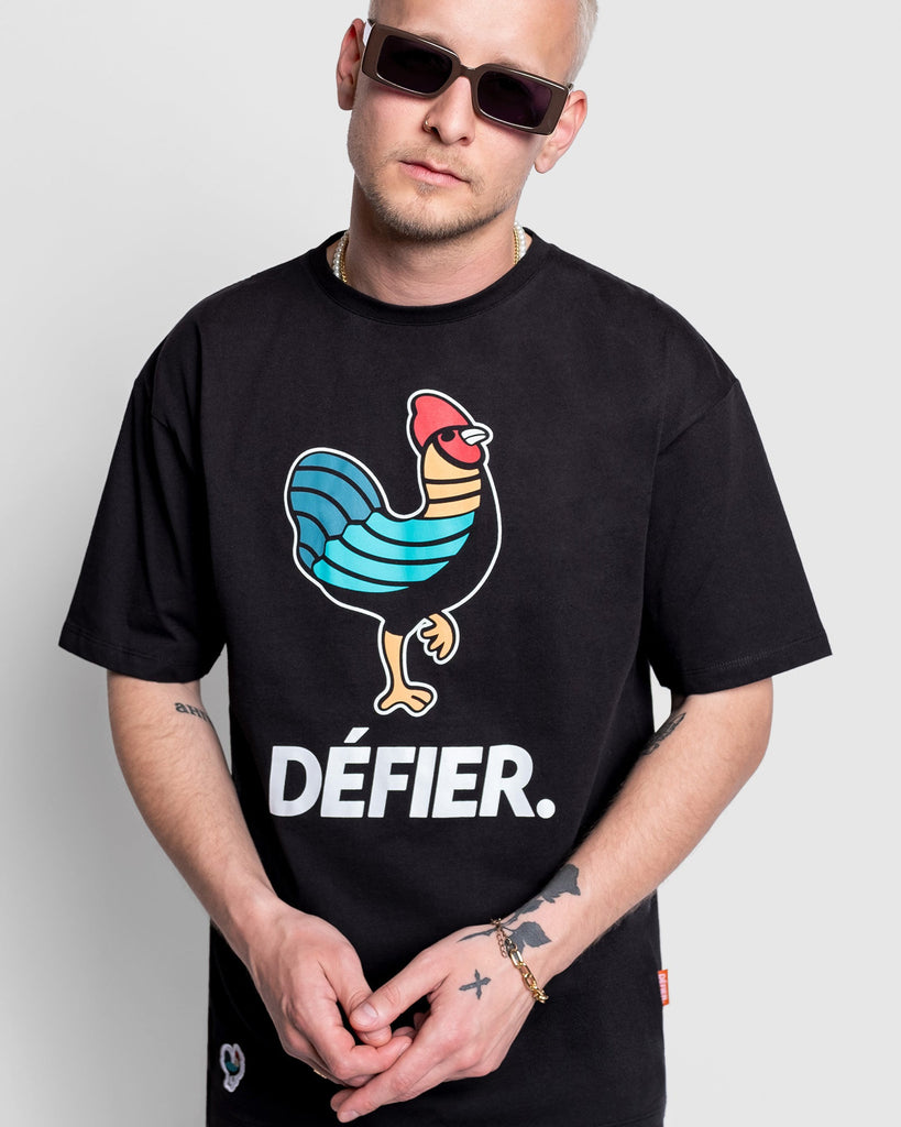 Défier Rooster Logo T-Shirt black